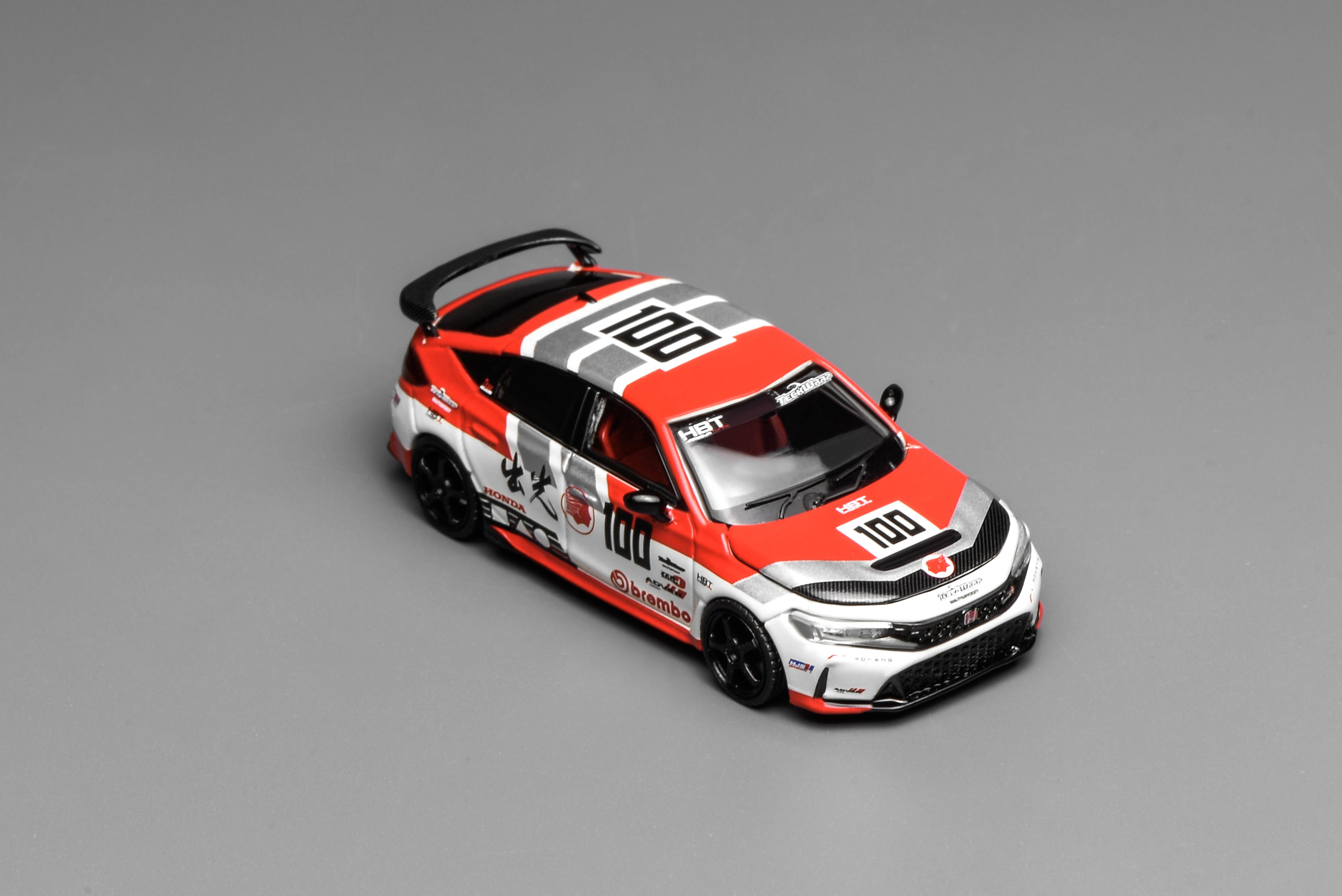 MOTOR HELIX MODEL 1/64 HONDA CIVIC TYPE-R (FL5) - IDEMITSU MOTION RED
