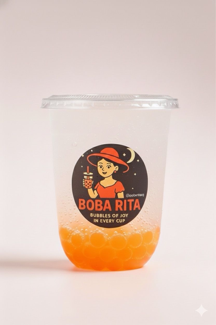 Lychee Fizz with Mango Pops