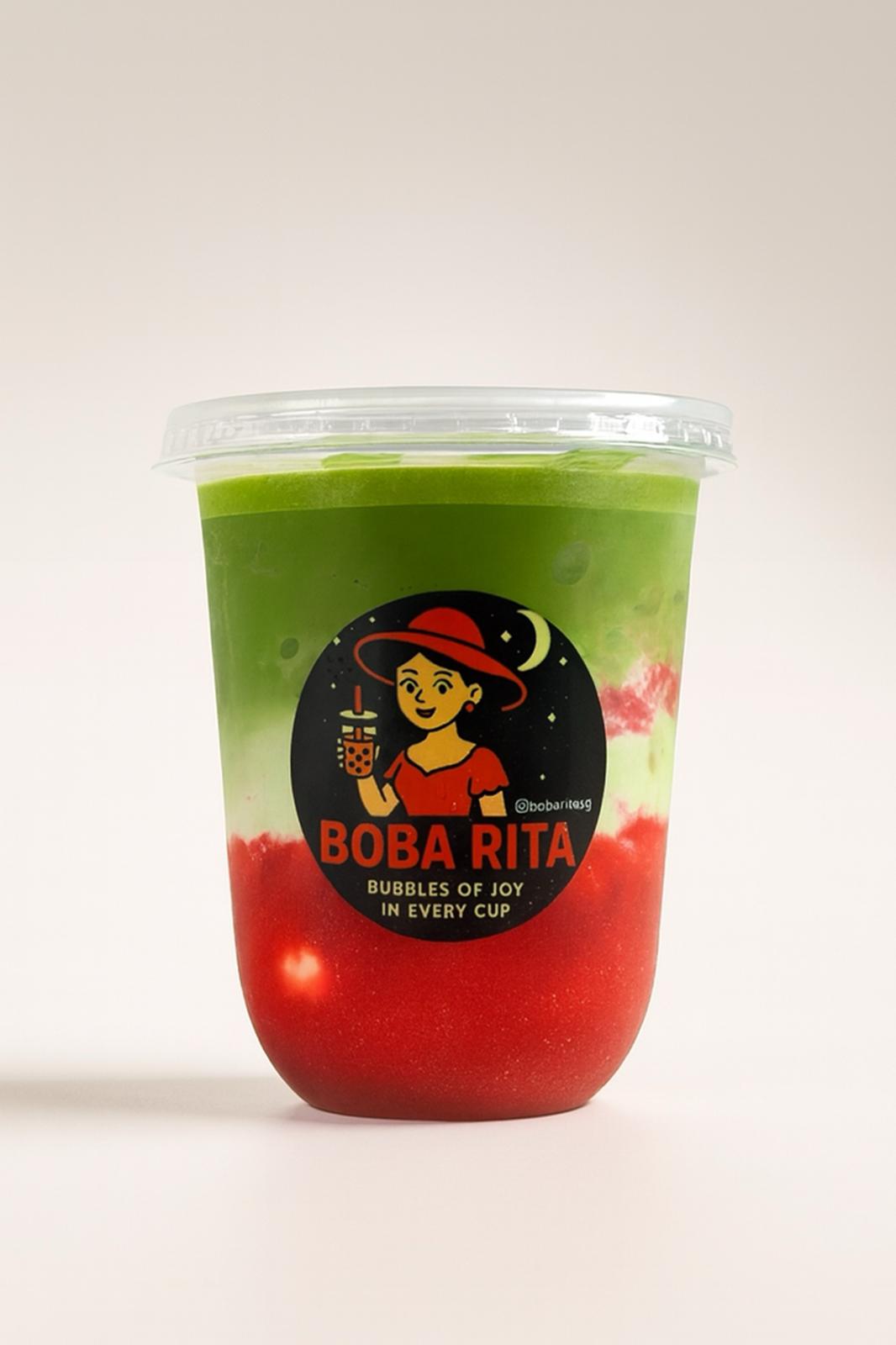 Strawberry Matcha Latte