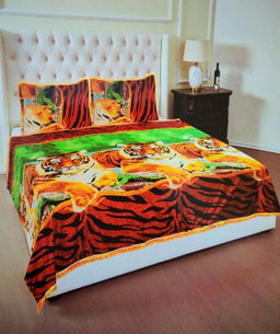 Cobija de fleco con funda