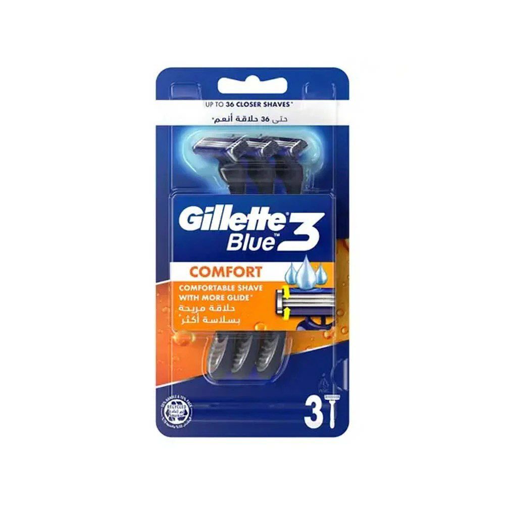  GILLETTE BLUE 3 COMFORT 3 PCS جيليت بلو 3 كومفورت 3 قطع 