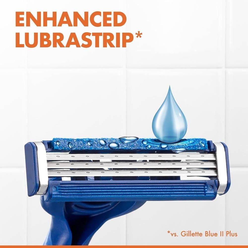 GILLETTE BLUE 3 COMFORT 8  PCS  جيليت بلو 3 كومفورت شفرات حلاقة للرجال 3 شفرات - 8 قطع_1