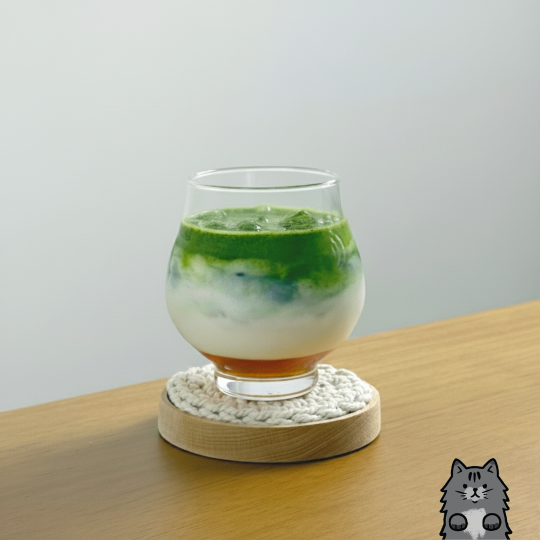iced earl grey matcha latte