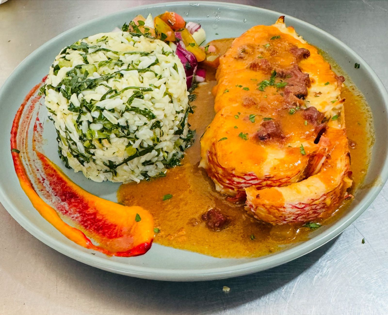 Peixe no Forno c/ Arroz de Couve_0