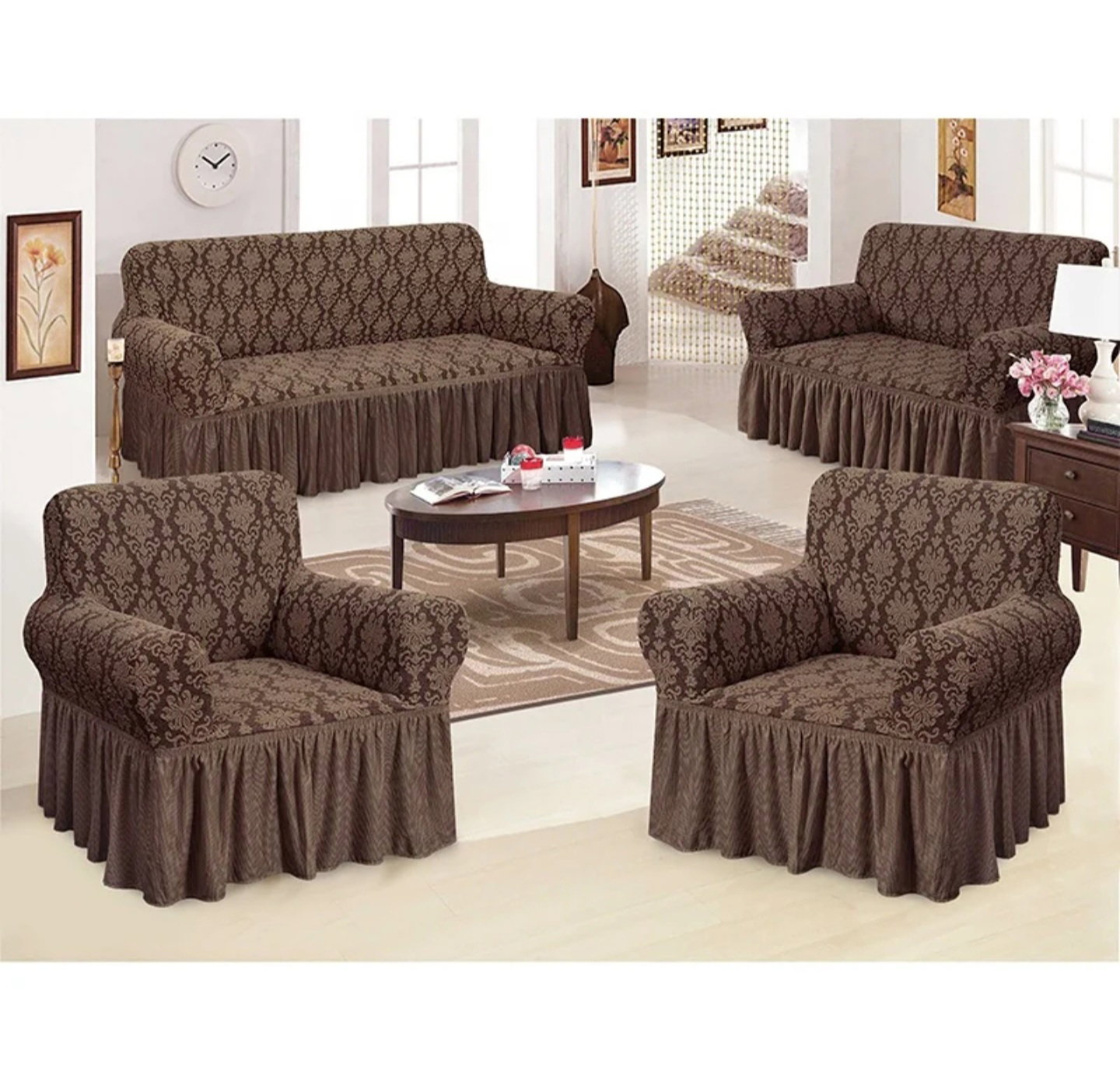 Floral Extra Stretch Sofa Covers (3+1+1 SEATER)_13