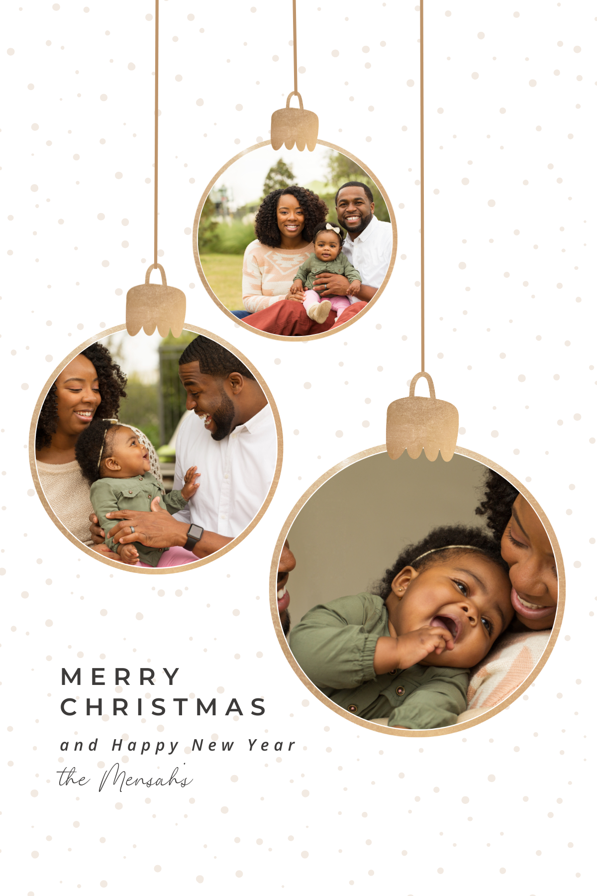 Custom Photo Jingle Bell Christmas Card_1