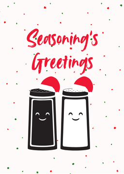 Seasoning's Greetings Christmas Card