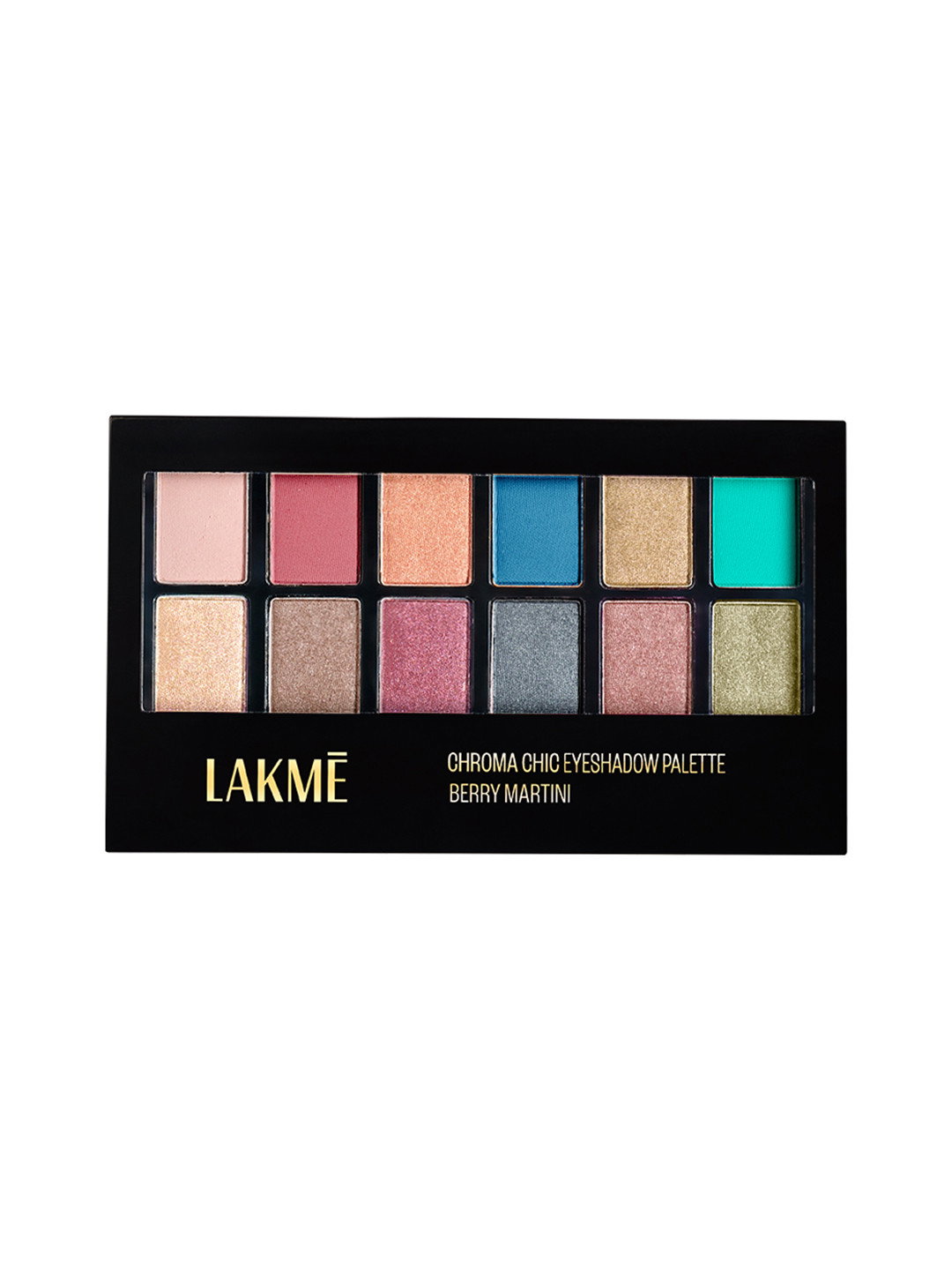 LAKME EYE SHADOW PALETTE Glitterati Chroma Chic For Rich Color Payoff 12g )_1