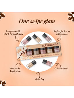 Set Of 5 Naturally Yours Quick Dry Nail Paint With Remover - 6 ml Each