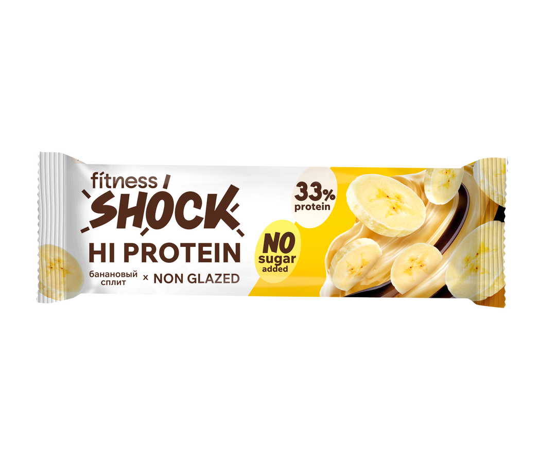 FitnesShock HI Protein Banana Desert, 1 piece