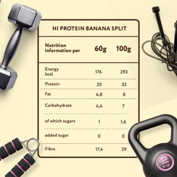 FitnesShock HI Protein Banana Desert, 1 piece