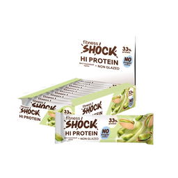 FitnesShock HI Protein Pistachio Dessert, 1 box (12 pieces) 