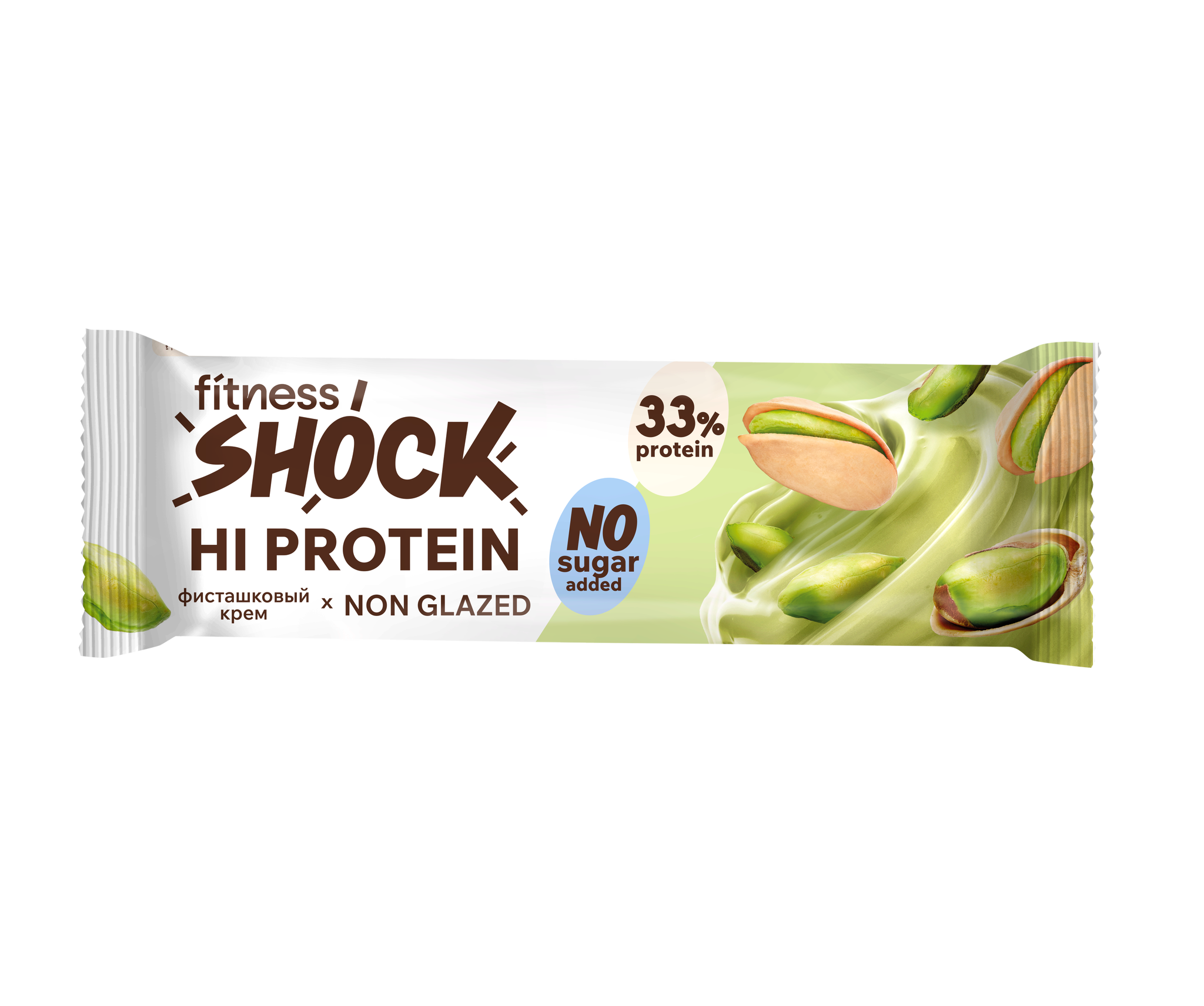 FitnesShock HI Protein Pistachio Dessert, 1 box (12 pieces) _1