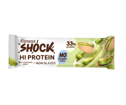 FitnesShock HI Protein Pistachio Dessert, 1 box (12 pieces) 
