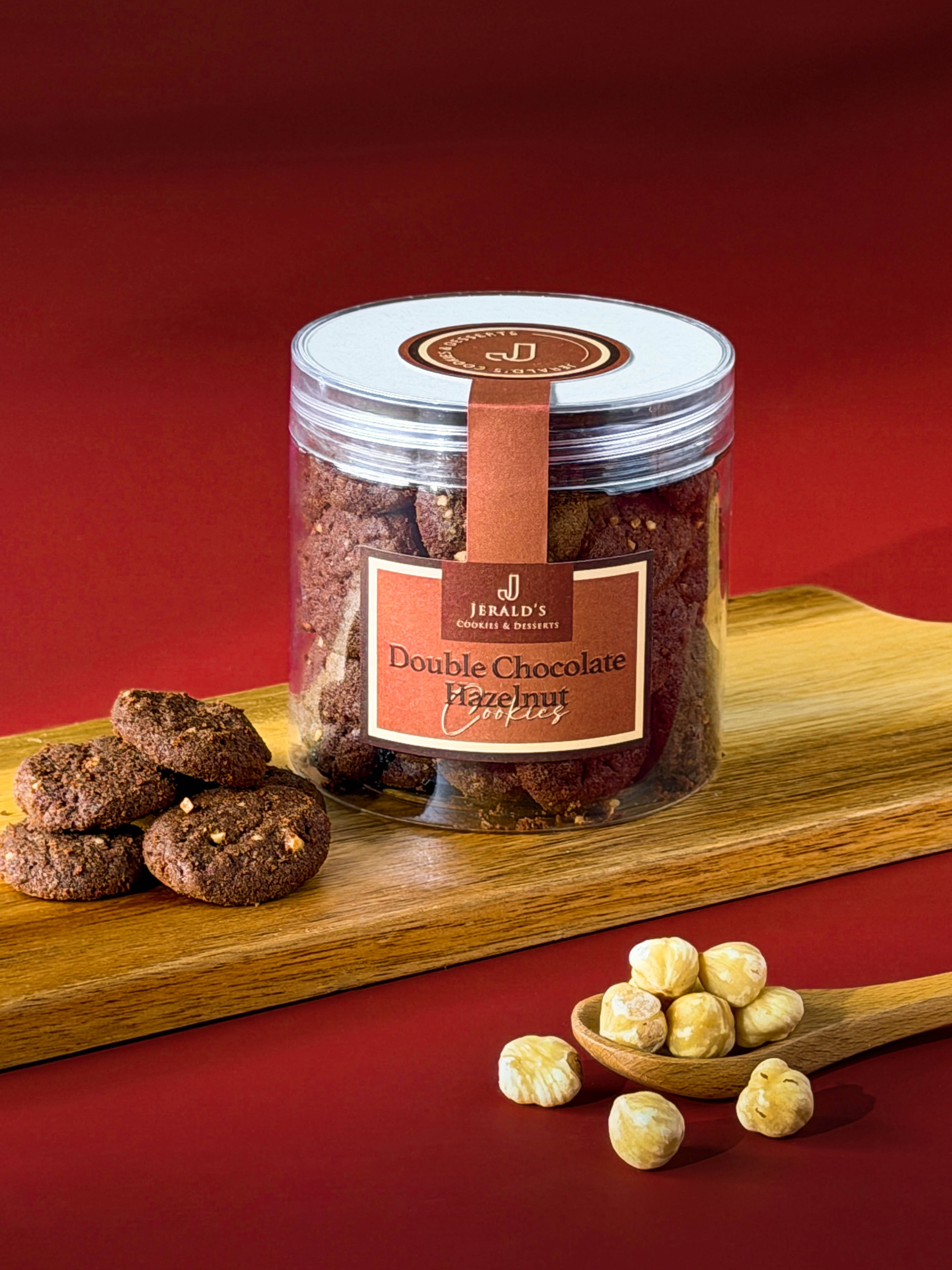 Double Chocolate Hazelnut Cookies
