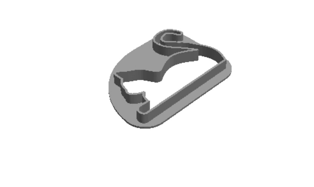 Cat Silhouette outline Cookie Cutter