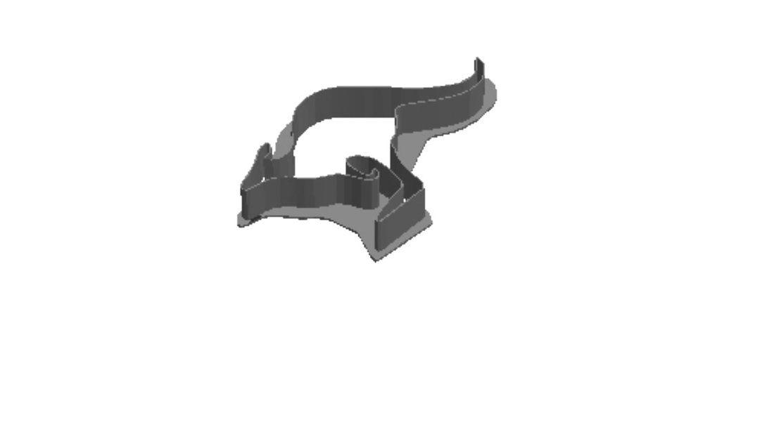Kangaroo outline Cookie Cutter