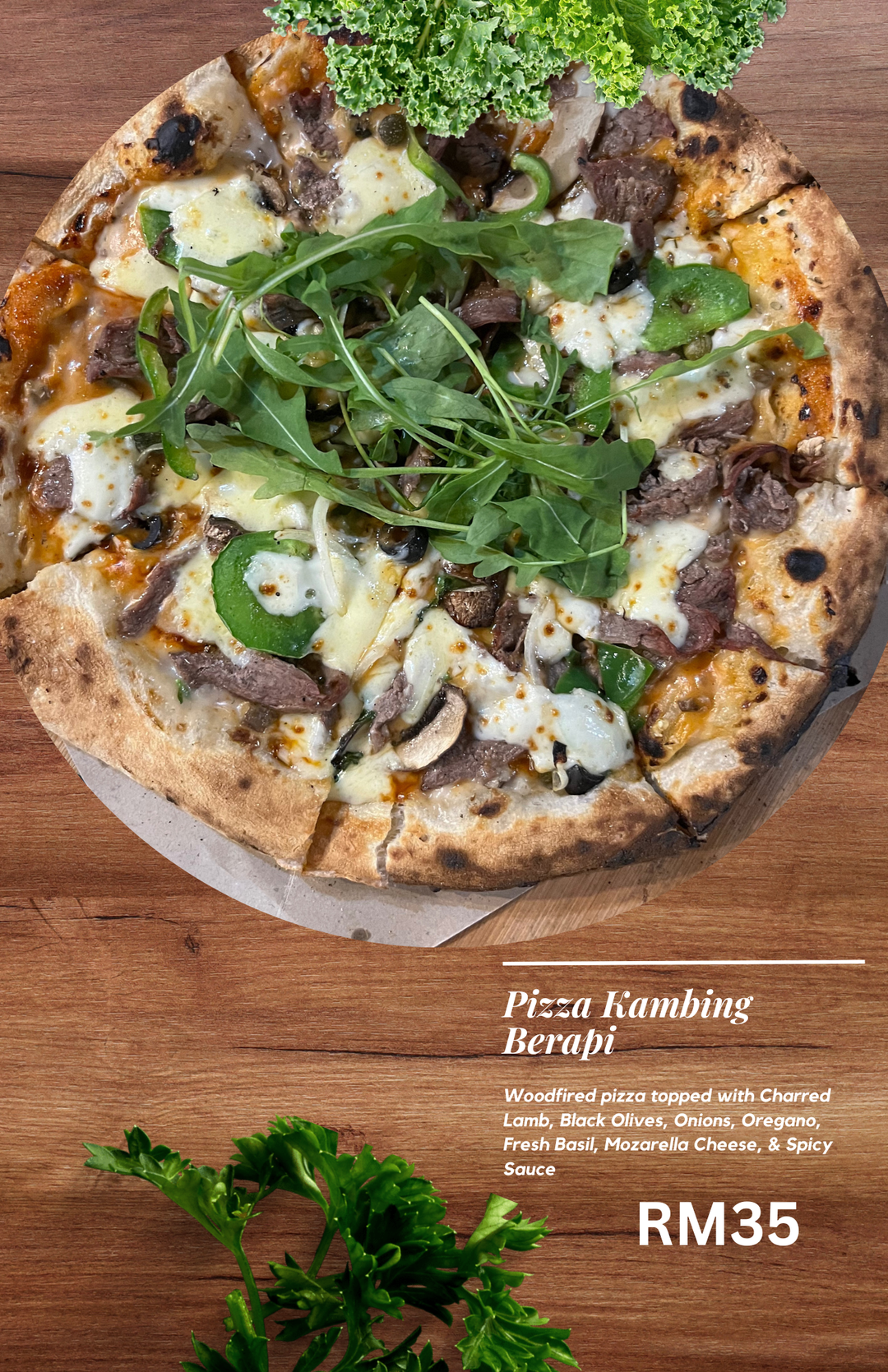 Pizza Kambing Berapi