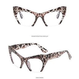 Vintage Half Frame Transparent Female Glasses