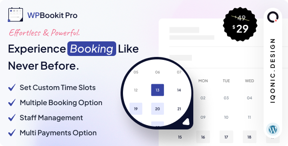 WPBookit Pro - Appointment Booking WordPress Plugin_0