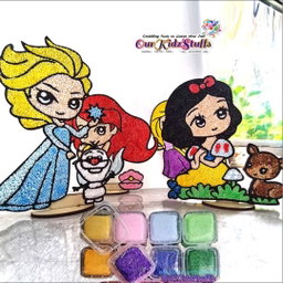 Disney Princess Beady Foam Clay Display Boards