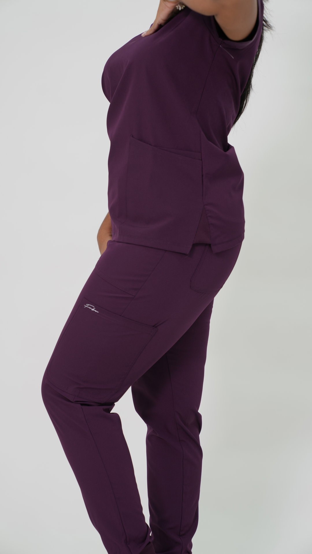 MIDNIGHT PURPLE SCRUB SET (FUBU)
