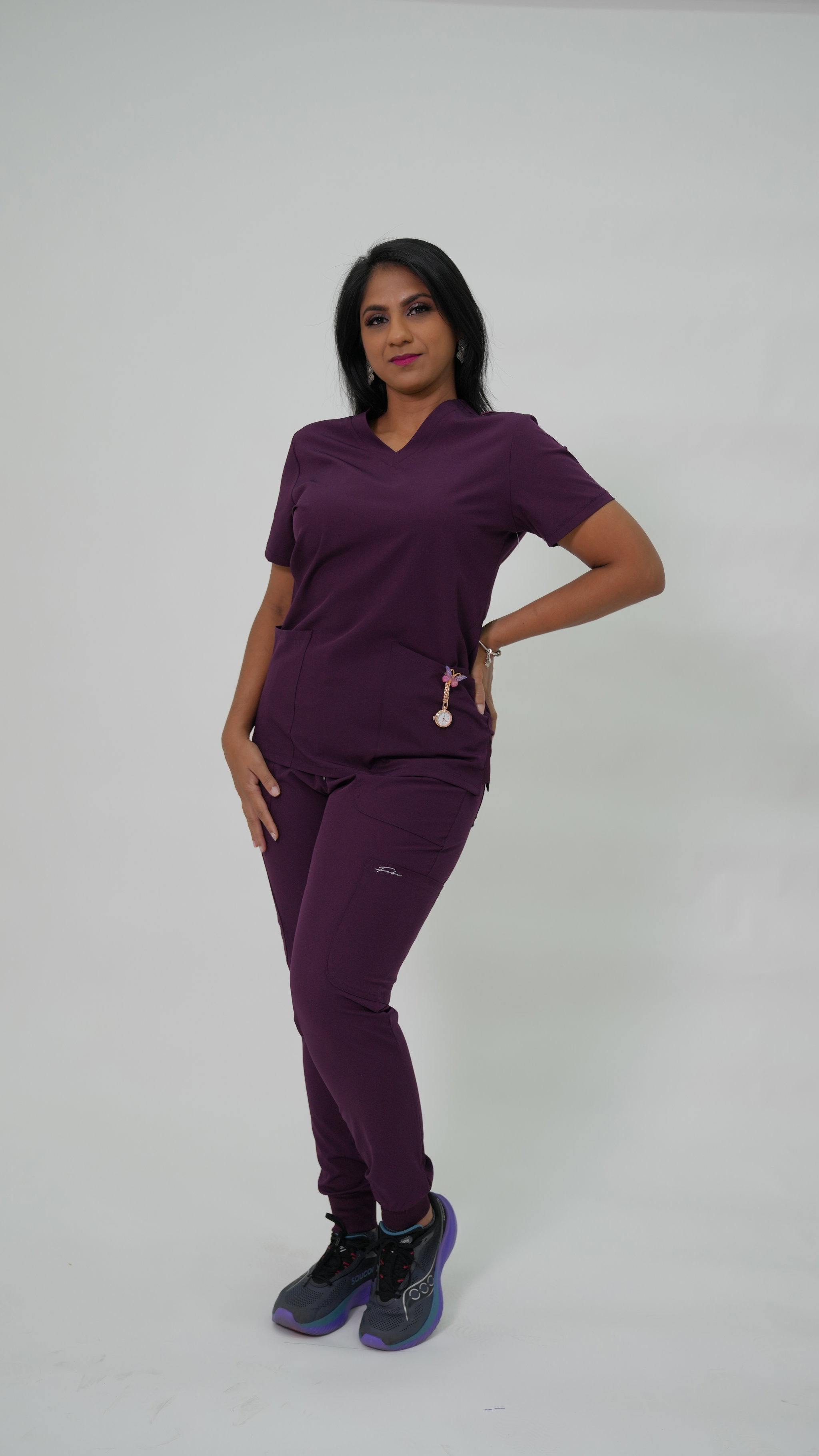 MIDNIGHT PURPLE SCRUB SET (FUBU)_1