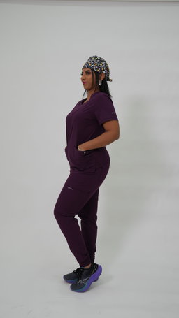 MIDNIGHT PURPLE SCRUB SET (FUBU)
