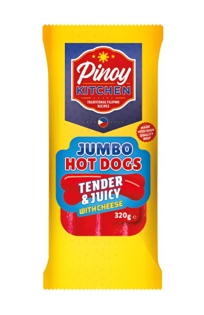 Jumbo Hot Dogs with Cheese 320g _0