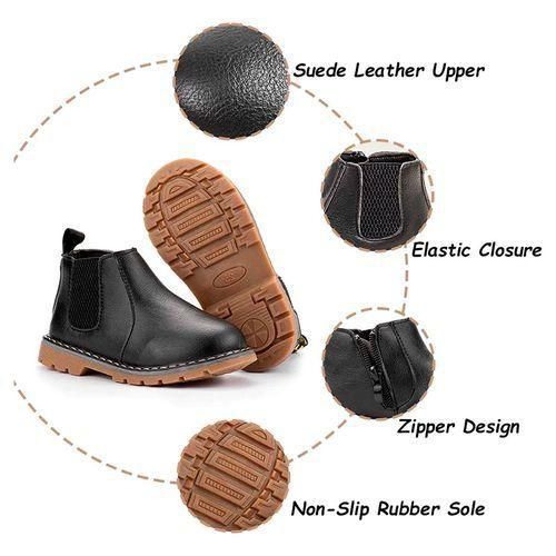 SXCHEN Kids Shoes Boy Girl Children Martin Boots Martin Boots Short Boots_2