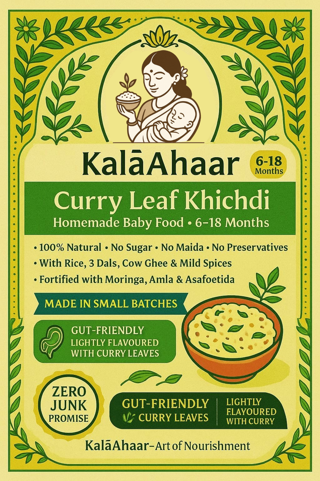 Baby Khichdi – Curry Leaf