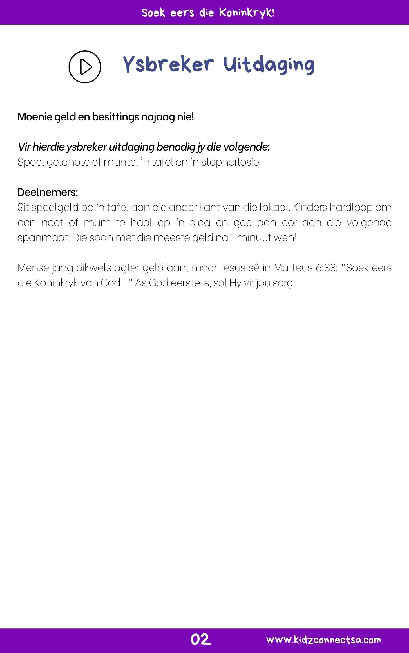 ’n Blymoedige Gewer – 4 Weke Kinderkerk Boodskap Reeks_3