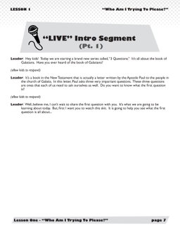 3 Questions – 3 Weeks of Primary School Lessons for Children's Church