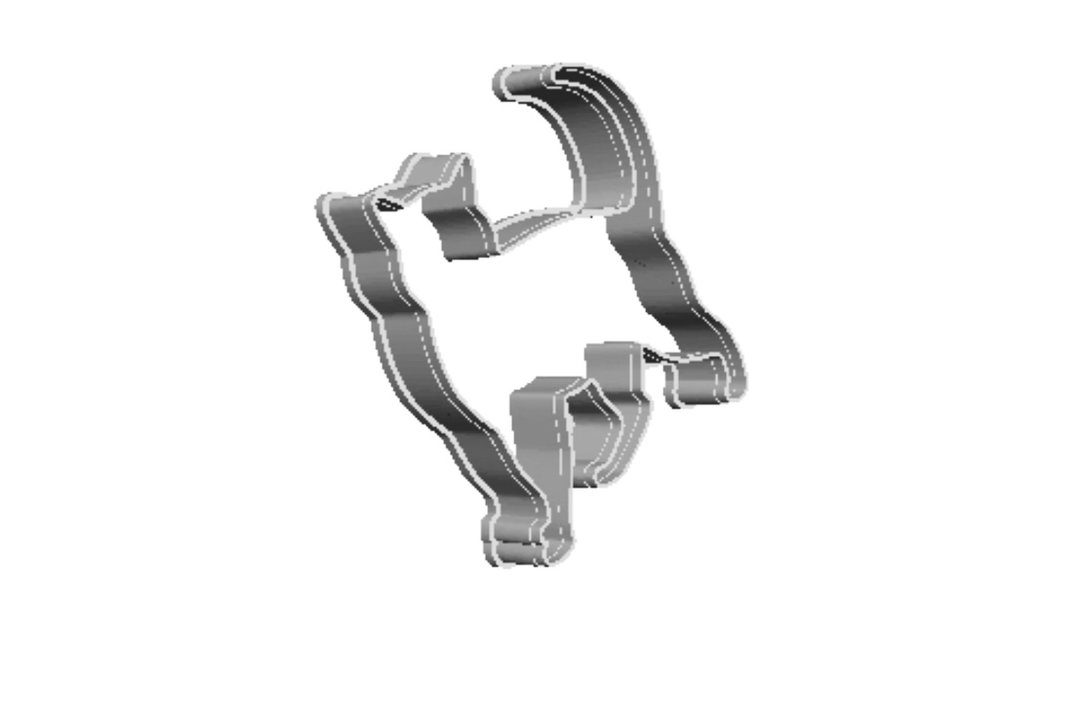 Cat 3 outline Cookie Cutter