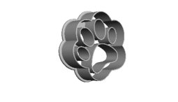 Cat paw outline Cookie Cutter     