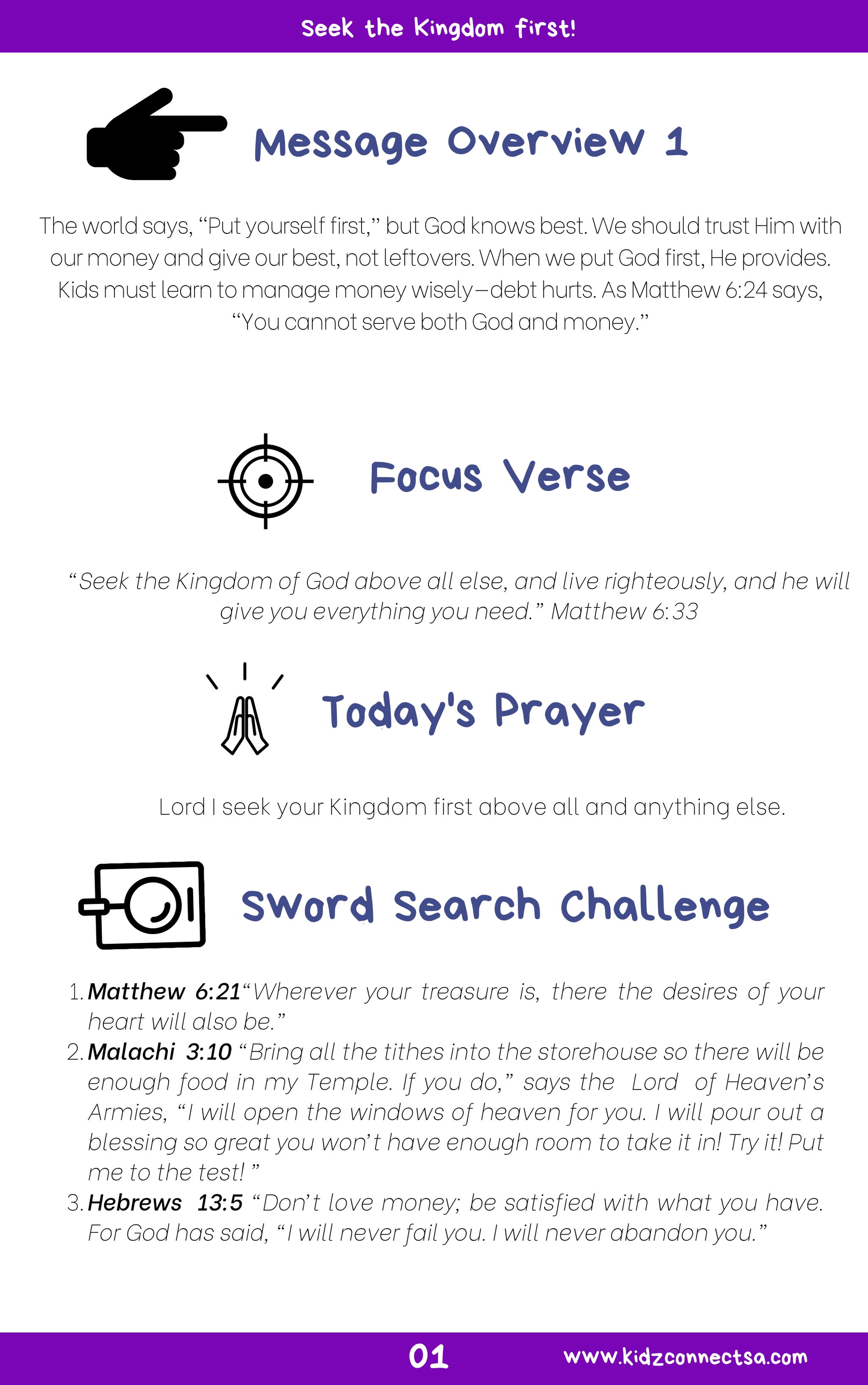 A Cheerful Giver – 4 Weeks of Primary School Lessons for Children's Church_2