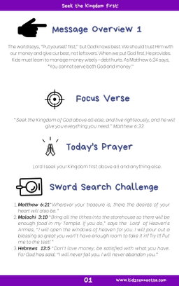 A Cheerful Giver – 4 Weeks of Primary School Lessons for Children's Church