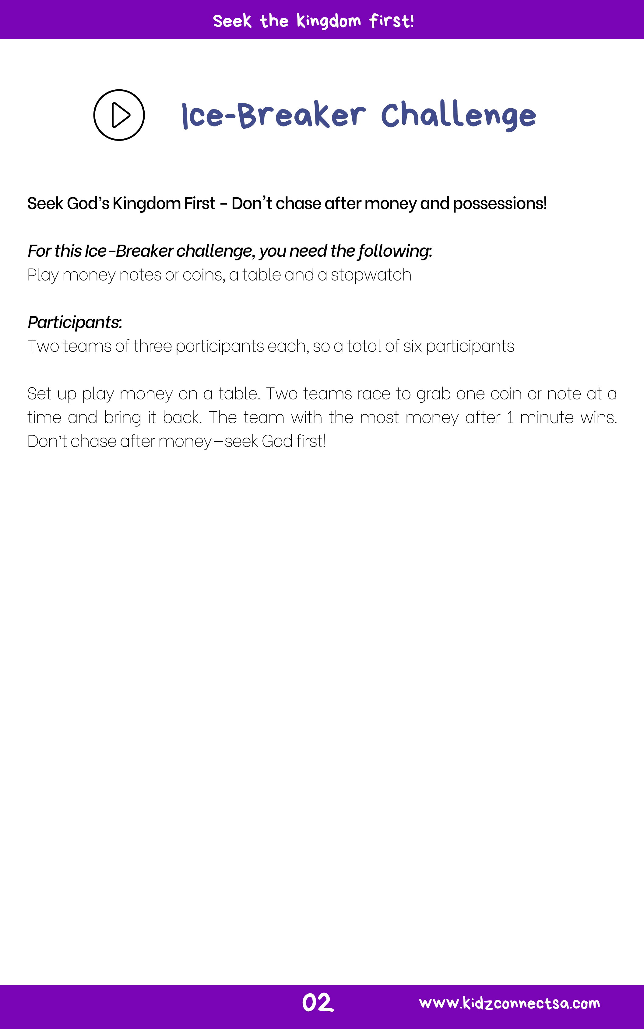 A Cheerful Giver – 4 Weeks of Primary School Lessons for Children's Church_3