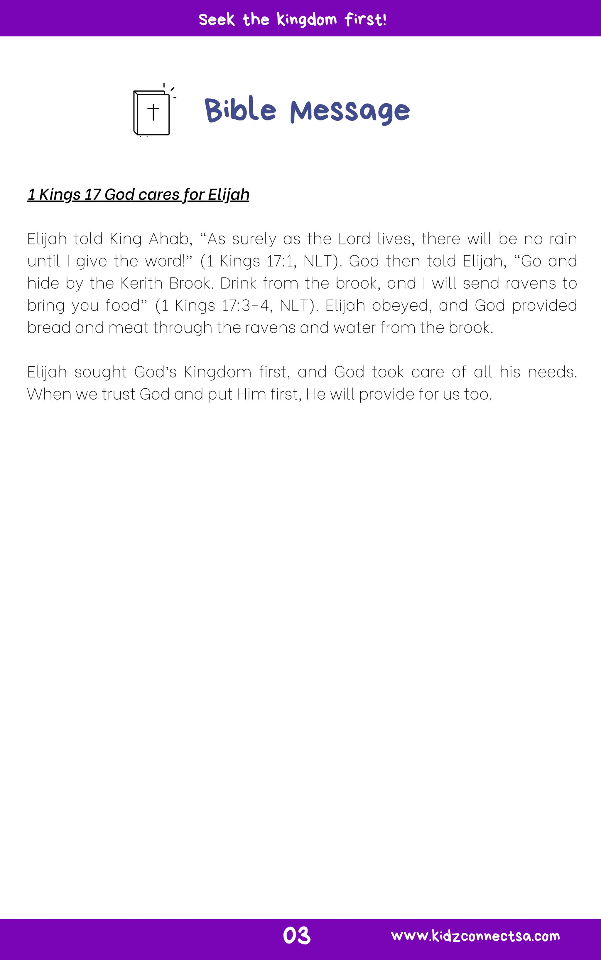 A Cheerful Giver – 4 Weeks of Primary School Lessons for Children's Church_4
