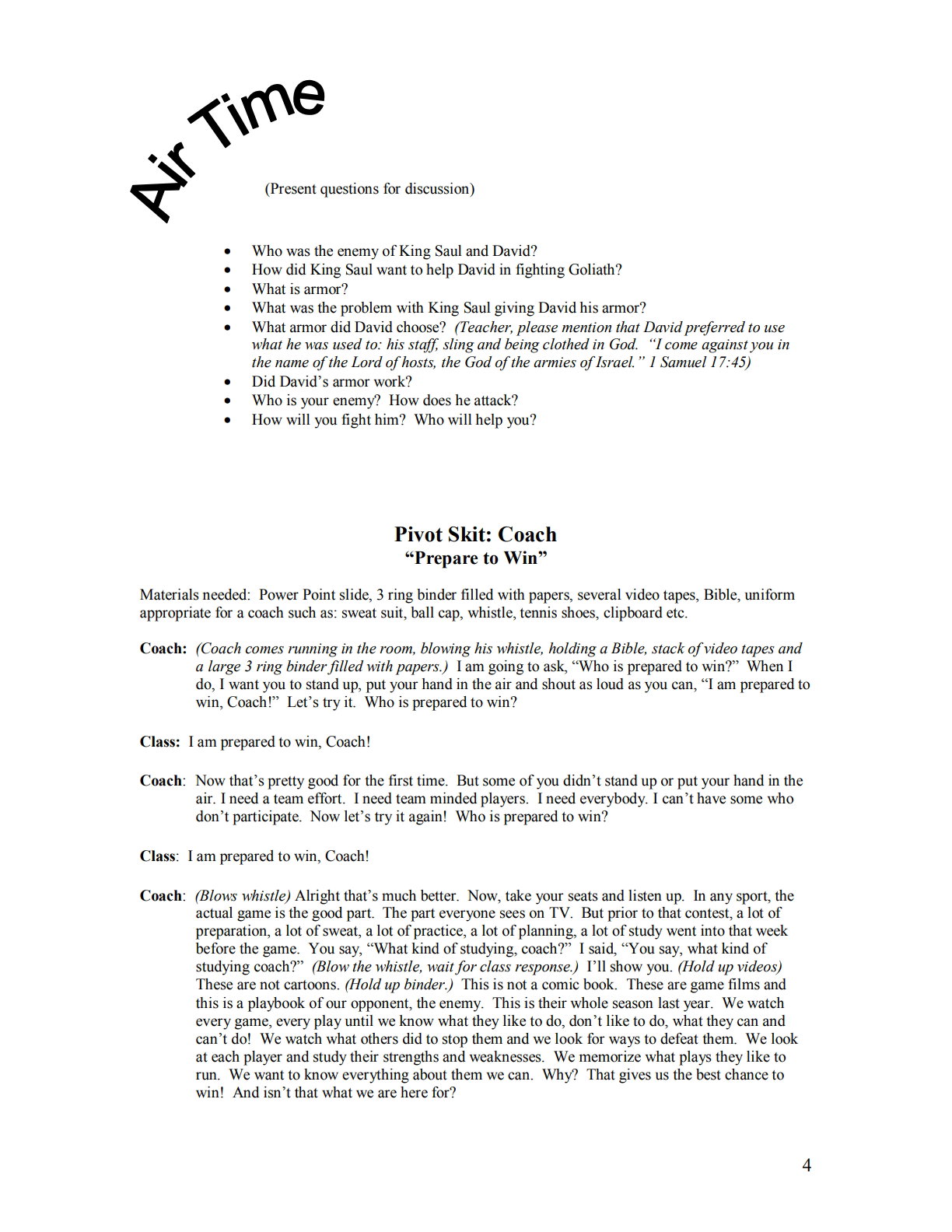 Armor O’ God  – 8 Weeks of Primary School Lessons for Children's Church_4