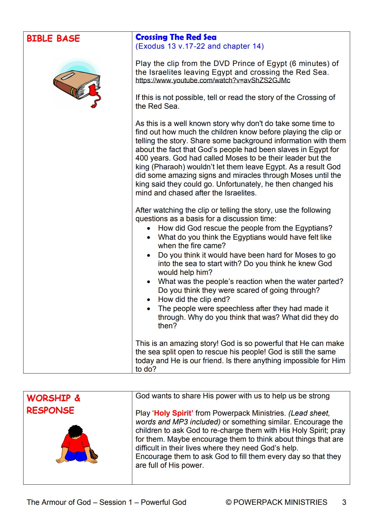 Armour of God – 9 Weeks of Primary School Lessons for Children's Church_3
