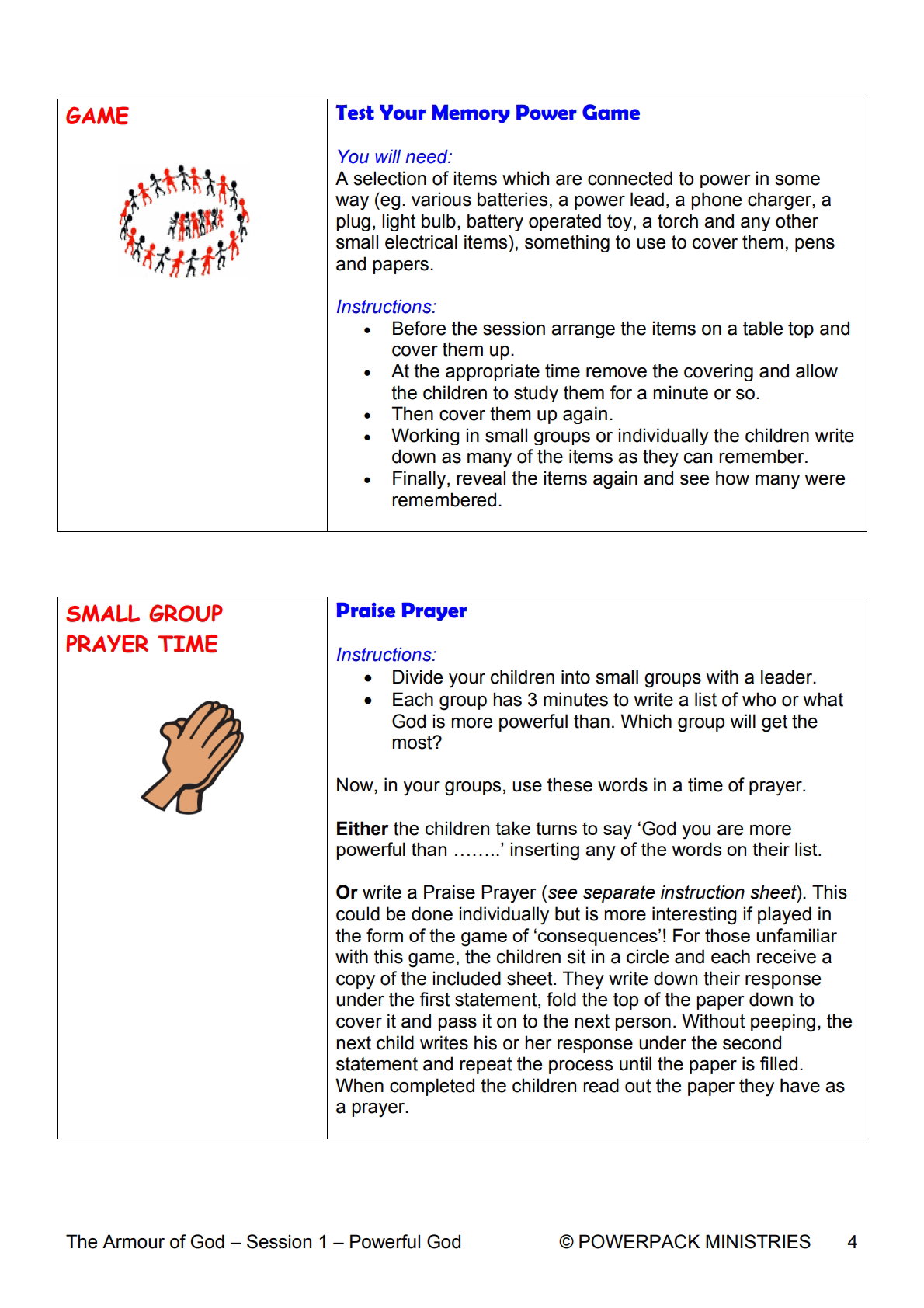Armour of God – 9 Weeks of Primary School Lessons for Children's Church_4