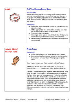 Armour of God – 9 Weeks of Primary School Lessons for Children's Church