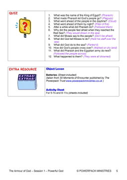 Armour of God – 9 Weeks of Primary School Lessons for Children's Church
