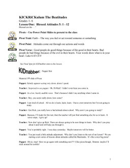 Beatitudes   – 12 Weeks of Primary School Lessons for Children's Church