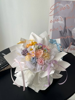 Dopamine Mixed Soap Flower Bouquet | 多巴胺尖角花束