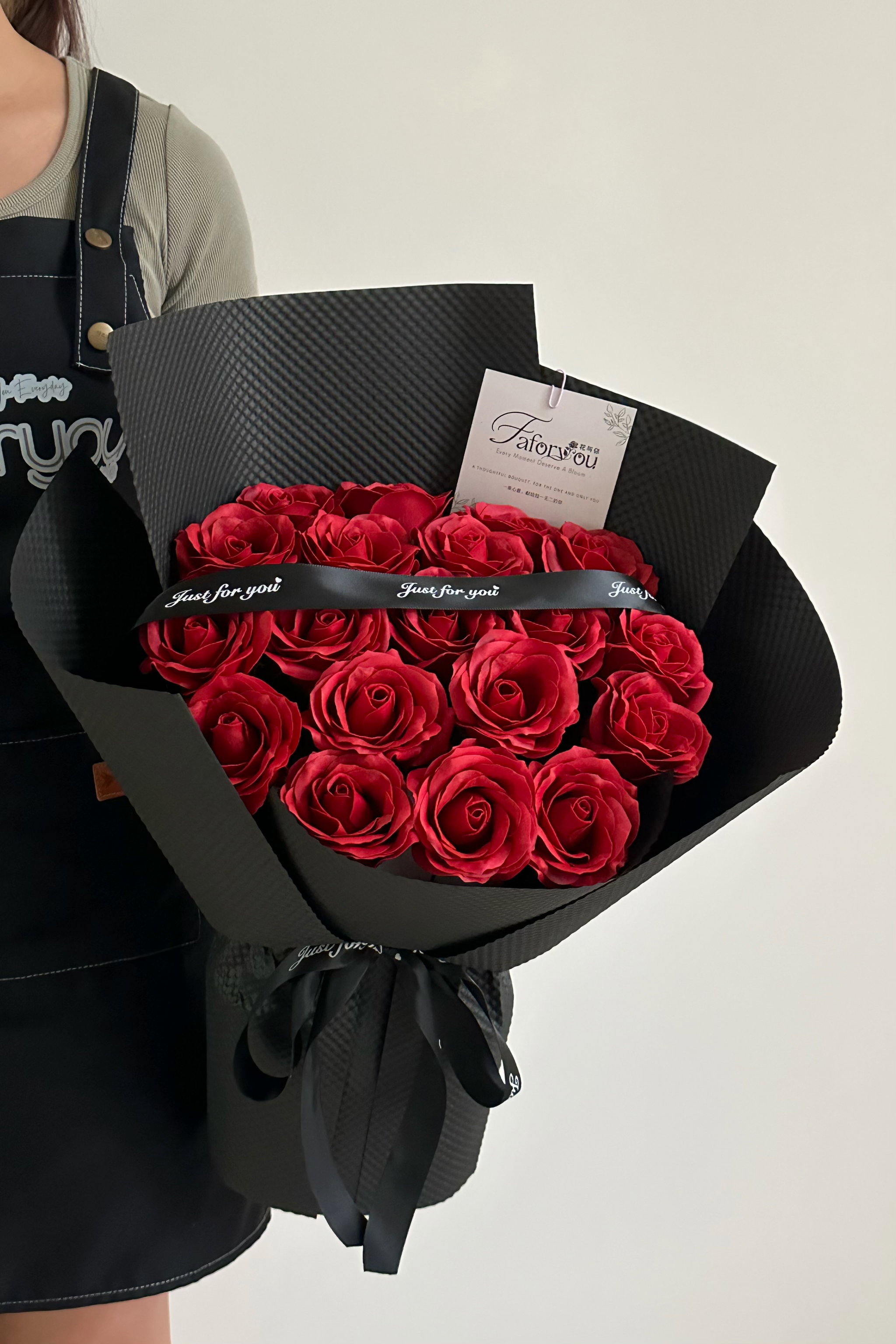 19 Stalk Big Soap Rose Bouquet _1