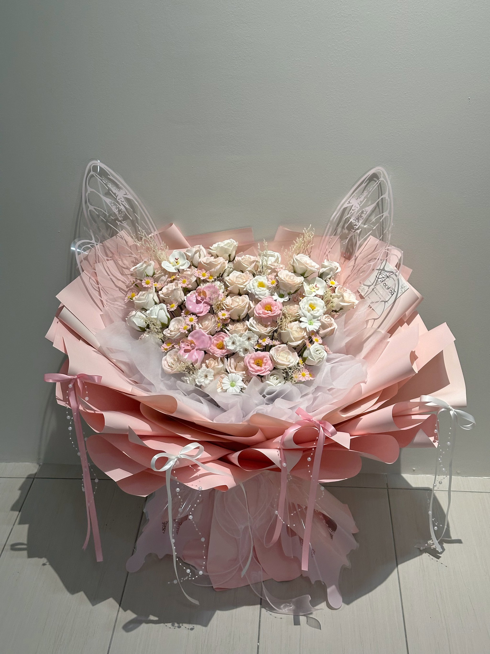 Pink Butterfly Bouquet (Super Big Size )_1