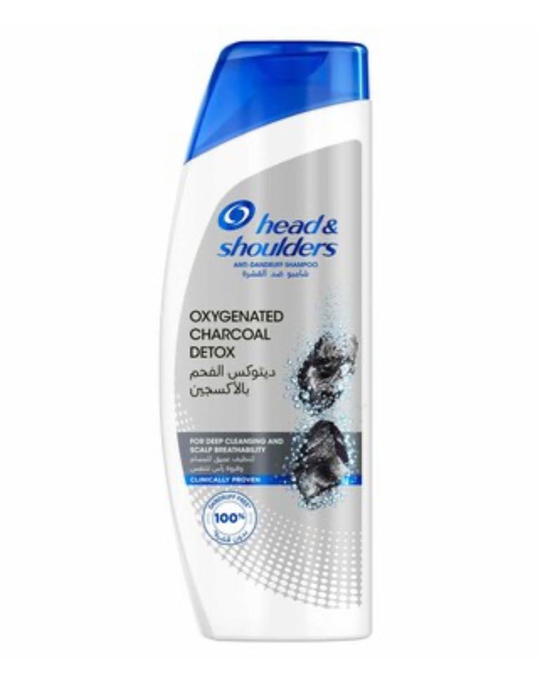 Head & Shoulders Anti-Dandruff Shampoo, Oxygenated Charcoal Detox, 400 ml شامبو هيد اند شولدرز ديتوكس الفحم بالاوكسجين_0