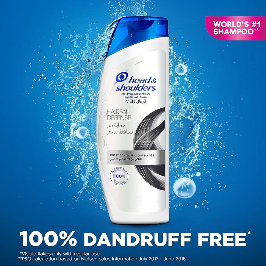 Head & shoulders hairfall deffense  شامبو هيد اند شولدرز حماية من تساقط الشعر للرجال 